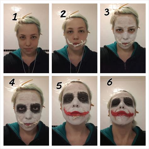 diy joker makeup